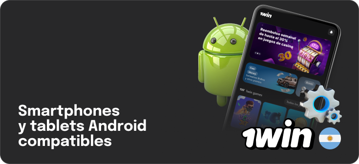 Los requisitos técnicos mínimos para 1Win Argentina para Android son bajos, puedes instalar la aplicación en todos los dispositivos modernos