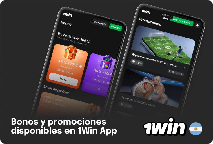 1Win Argentina - bonos y promociones para usuarios móviles