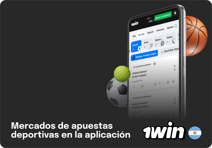 1Win Argentina - Mercados de apuestas deportivas en el móvil