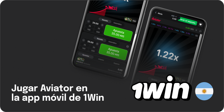 Los jugadores argentinos pueden jugar fácilmente a 1Win Aviator usando el teléfono móvil