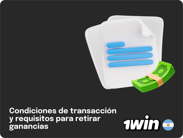 Términos y condiciones respecto a depósitos y retiros 1Win Argentina