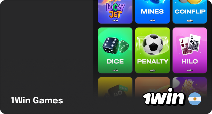 Categoría de juegos 1Win en 1Win Casino Argentina