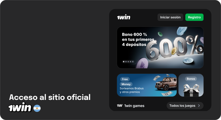 Accede al sitio oficial de 1Win Argentina