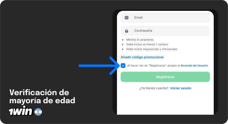 Confirmar términos y condiciones de 1Win Argentina