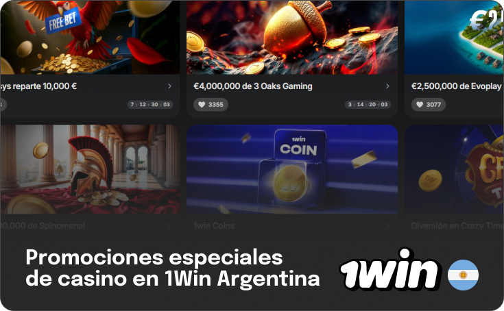 Promociones para jugadores de casino en 1Win Argentina