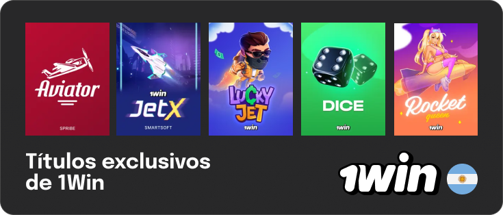 Lista de juegos exclusivos en 1Win Casino Argentina