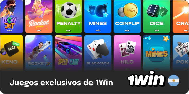 Lista de juegos de casino exclusivos de 1Win - 1Win para Argentina