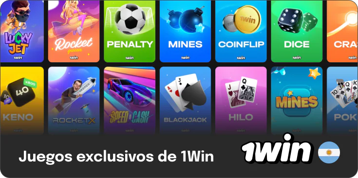 Lista de juegos de casino exclusivos de 1Win - 1Win para Argentina