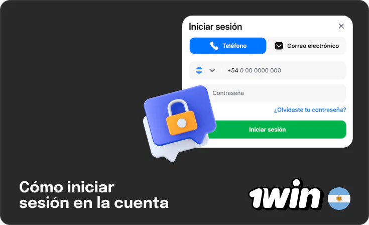 Cómo iniciar sesión en 1Win Argentina - Pasos sencillos