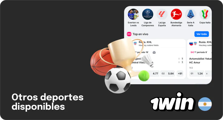 1Win Argentina no solo ofrece apuestas en deportes populares, sino que también da acceso a docenas de disciplinas deportivas.