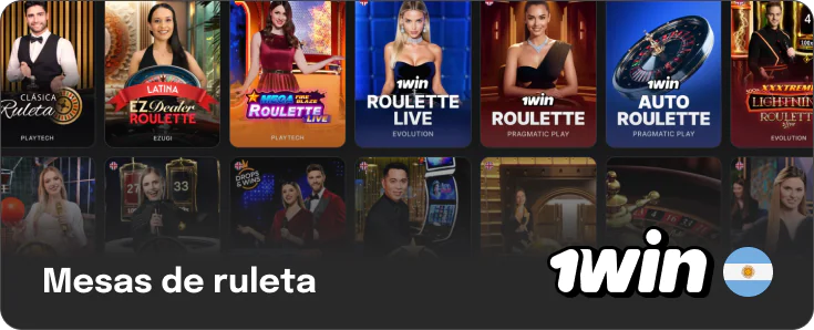 1Win Argentina - Juega a la Ruleta en Vivo o en la sección de Tragamonedas