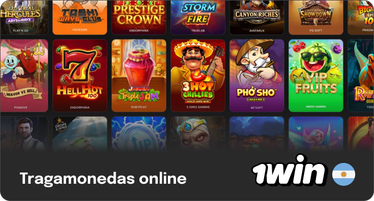 1Win Argentina - Prueba más de 5000 tragamonedas