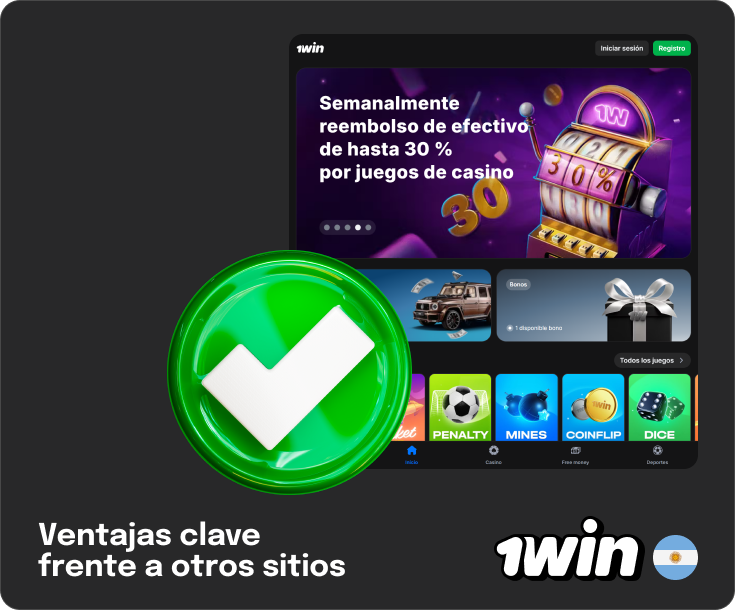 Lista de ventajas - 1Win Argentina - Por qué elegir 1Win