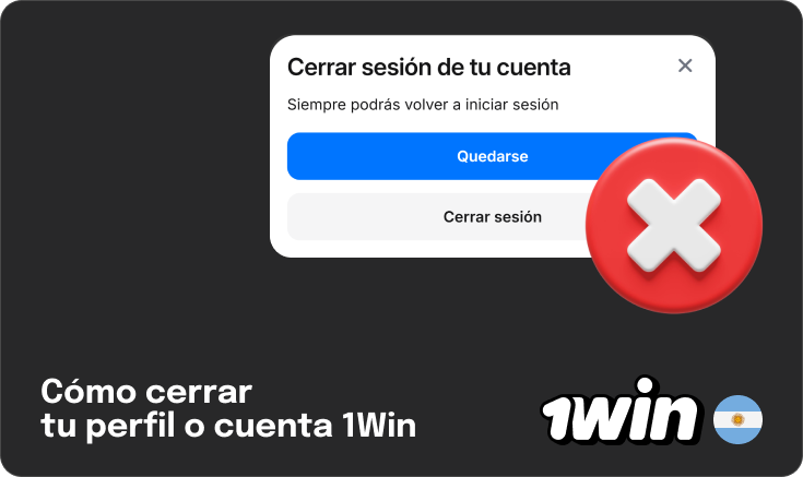 Cómo desactivar tu perfil en 1Win Argentina